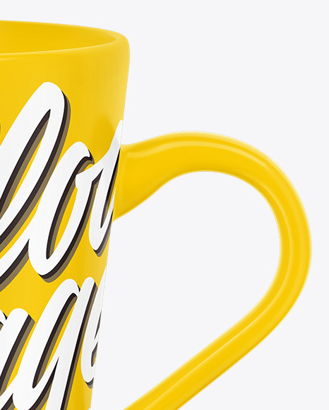 Download Mug Mockup In Cup Bowl Mockups On Yellow Images Object Mockups PSD Mockup Templates