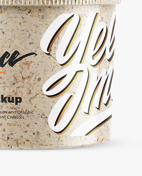 Sauce Jar Mockup PSD #6