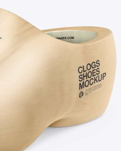 Clogs Shoes Mockup In Apparel Mockups On Yellow Images Object Mockups