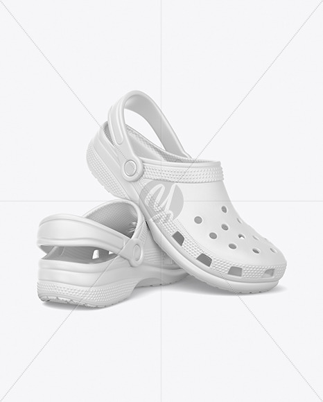 Download Clogs Shoes Mockup In Apparel Mockups On Yellow Images Object Mockups