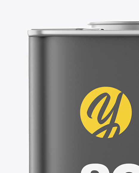 Download Matte Square Tin Can Psd Mockup Yellowimages