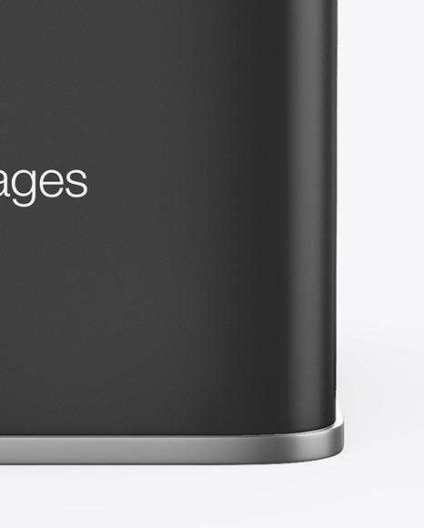 Matte Square Tin Can Mockup PSD #1