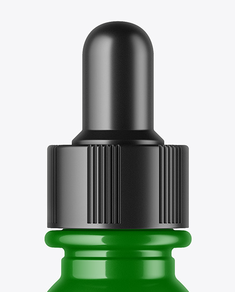 Glossy Dropper Bottle Mockup PSD #2