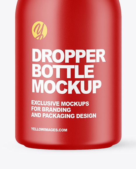 Matte Dropper Bottle Mockup PSD #1