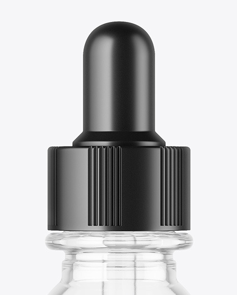 Clear Glass Dropper Bottle Mockup PSD #2