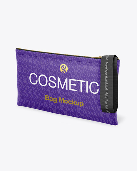 Download Cosmetic Bag Mockup In Bag Sack Mockups On Yellow Images Object Mockups