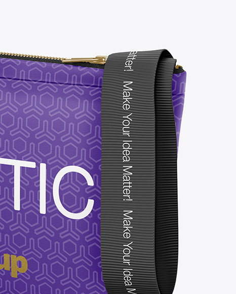 Cosmetic Bag Mockup In Bag Sack Mockups On Yellow Images Object Mockups