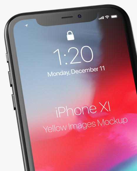 Download Apple Iphone 11 Pro Mockup In Device Mockups On Yellow Images Object Mockups PSD Mockup Templates