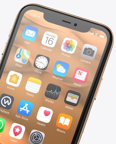 Apple Iphone 11 Pro Mockup In Device Mockups On Yellow Images Object Mockups