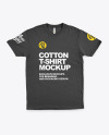 T-Shirt with Round Neck Mockup
