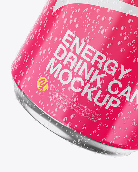 Metallic Can W  Glossy Finish Mockup PSD #5