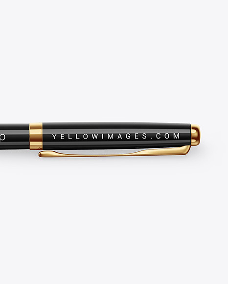 Glossy Pen w  Metallic Finish Mockup PSD #7