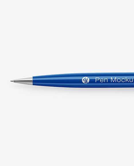 Glossy Pen w  Metallic Finish Mockup PSD #5