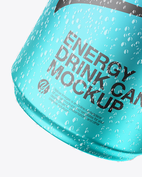 Matte Metallic Can Mockup PSD #5