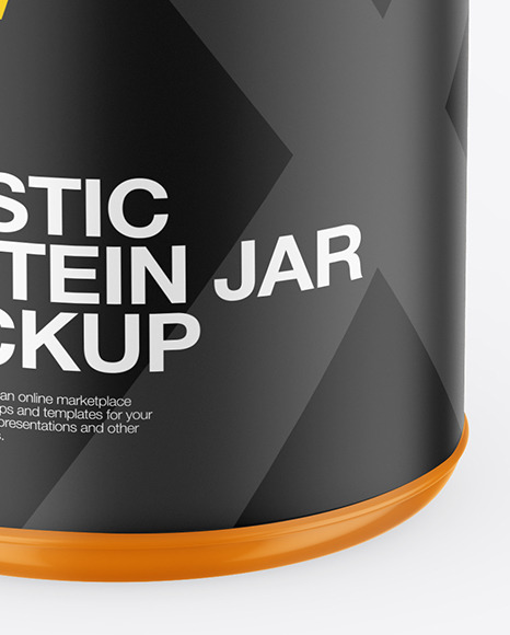 Glossy Protein Jar Mockup PSD #4