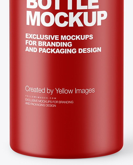 Matte Plastic Bottle Mockup PSD #1