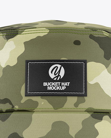 Bucket Hat Mockup In Apparel Mockups On Yellow Images Object Mockups