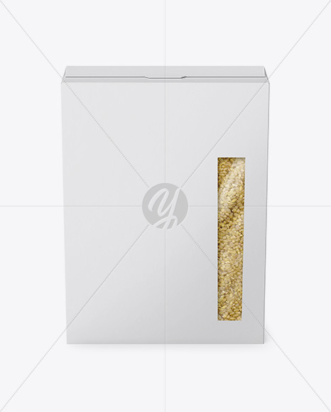 Paper Box with Bulgur wheat Mockup PSD #1