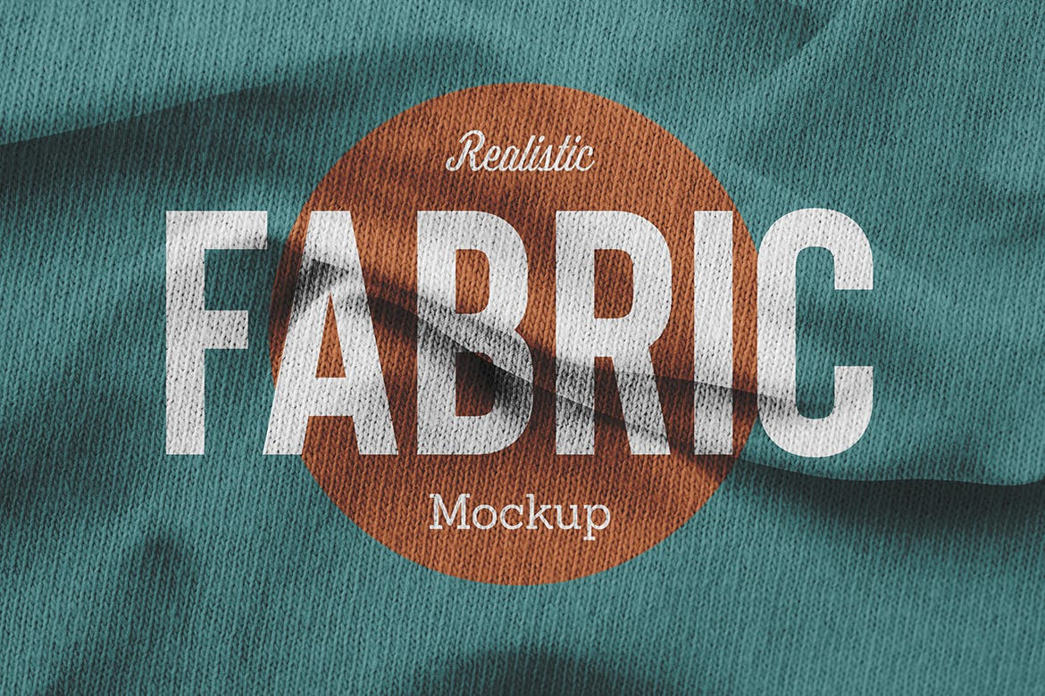 fabric logo mockup
