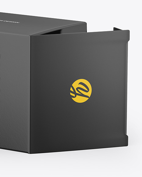 Glossy Dropper Bottle with Glossy Paper Box Mockup PSD #6