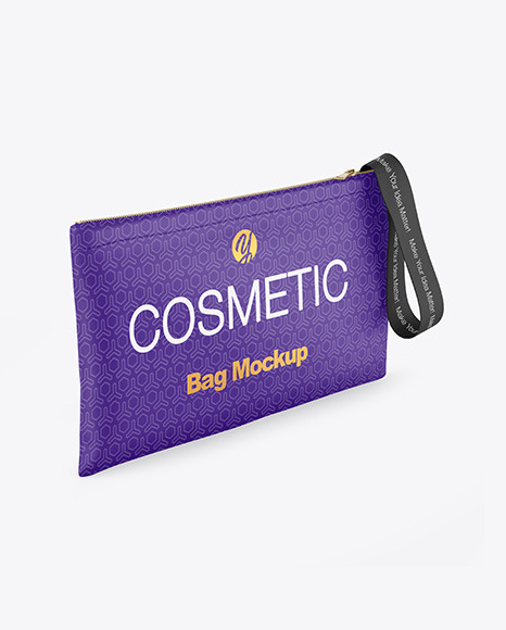 Download Cosmetic Bag Mockup In Bag Sack Mockups On Yellow Images Object Mockups