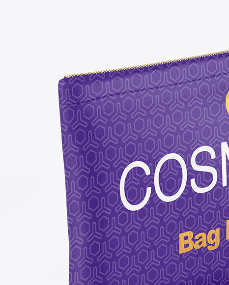 Download Cosmetic Bag Mockup In Bag Sack Mockups On Yellow Images Object Mockups