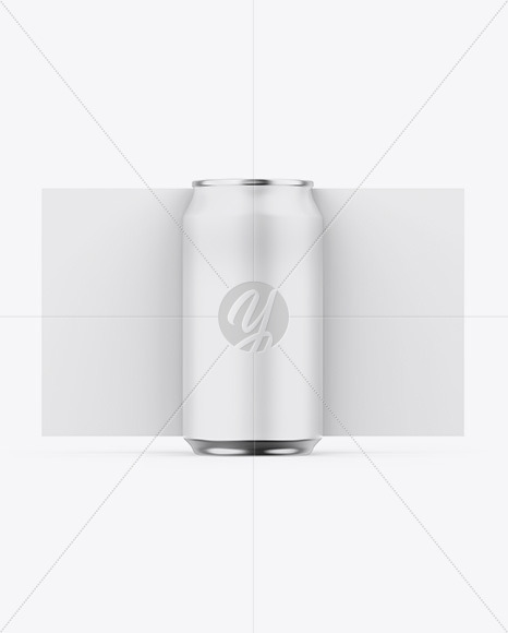 Three 250ml Aluminium Cans With Matte Finish Mockup Hero Shot In Can Mockups On Yellow Images Object Mockups