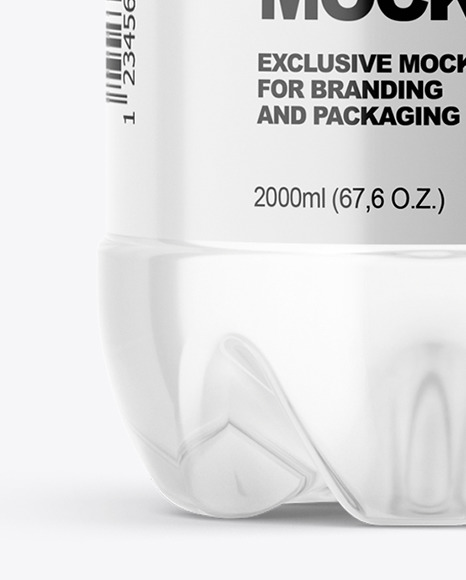 Clear Plastic Water Bottle Mockup PSD #5