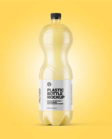 PET Bottle with Pear Drink Mockup PSD #2
