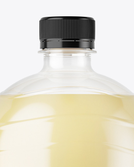 PET Bottle with Pear Drink Mockup PSD #1