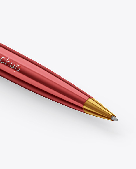Download Free Glossy Metallic Pen Mockup In Stationery Mockups On Yellow Images Object Mockups PSD Mockup Template