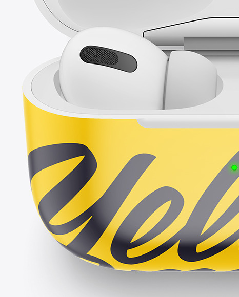 Download Airpods Pro Mockup in Device Mockups on Yellow Images ...