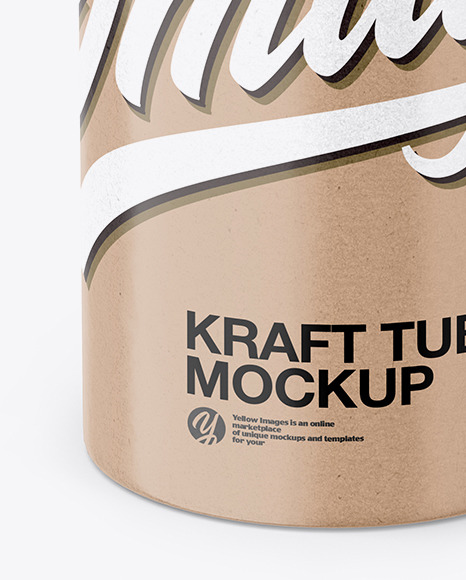 Kraft Tube Mockup PSD #1