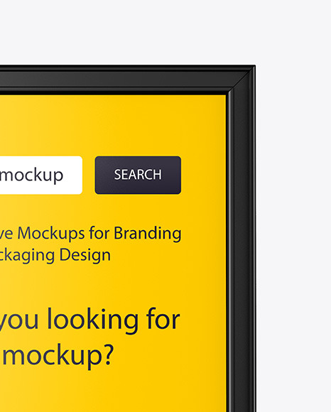 Plastic Stand Mockup PSD #6