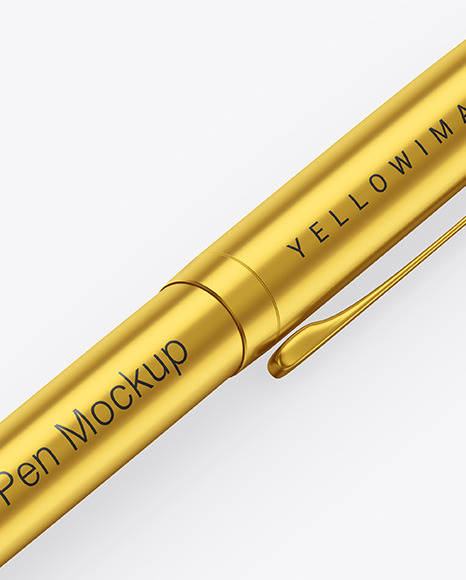 Matte Metallic Pen Mockup PSD #6