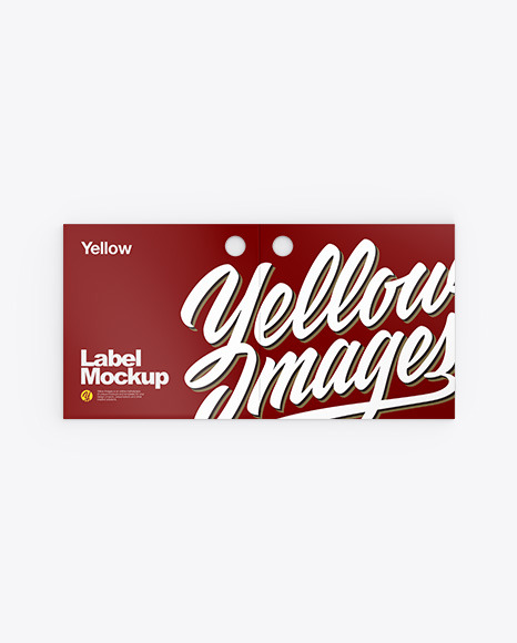 Download Clothing Label Mockup In Stationery Mockups On Yellow Images Object Mockups PSD Mockup Templates