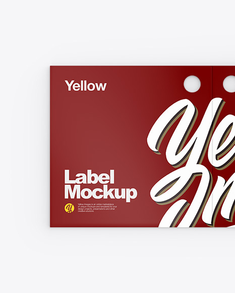 Download Clothing Label Mockup In Stationery Mockups On Yellow Images Object Mockups PSD Mockup Templates