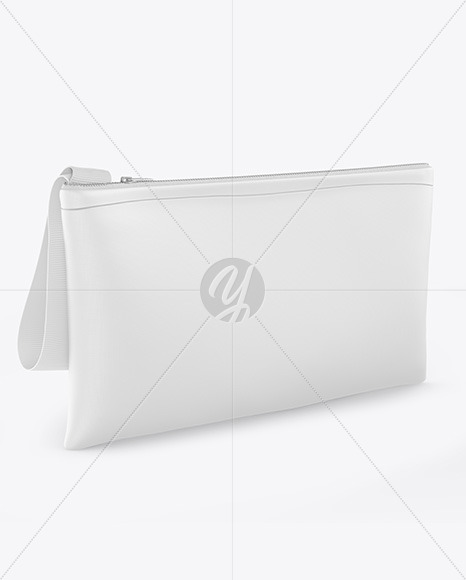 Cosmetic Bag Mockups Front View In Bag Sack Mockups On Yellow Images Object Mockups