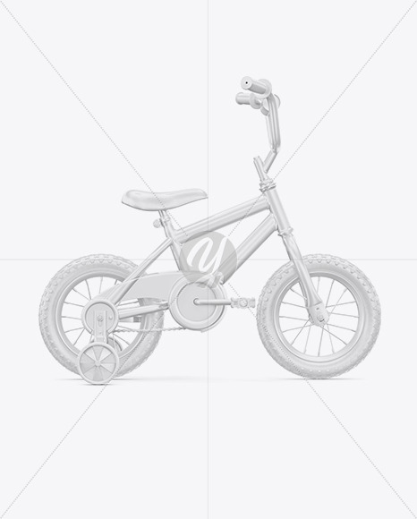 Download Children Bike Mockup Right Side View In Vehicle Mockups On Yellow Images Object Mockups PSD Mockup Templates