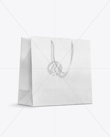 Kraft Paper Bag Mockup In Bag Sack Mockups On Yellow Images Object Mockups