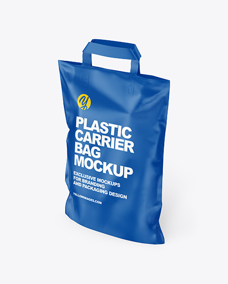 Download Matte Carrier Bag Mockup In Bag Sack Mockups On Yellow Images Object Mockups