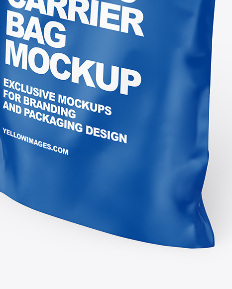 Download Matte Carrier Bag Mockup In Bag Sack Mockups On Yellow Images Object Mockups Yellowimages Mockups