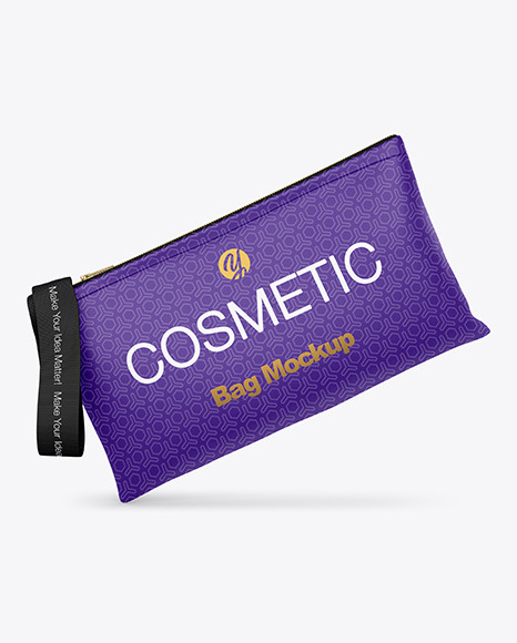 Download Cosmetic Bag Mockup In Bag Sack Mockups On Yellow Images Object Mockups Yellowimages Mockups