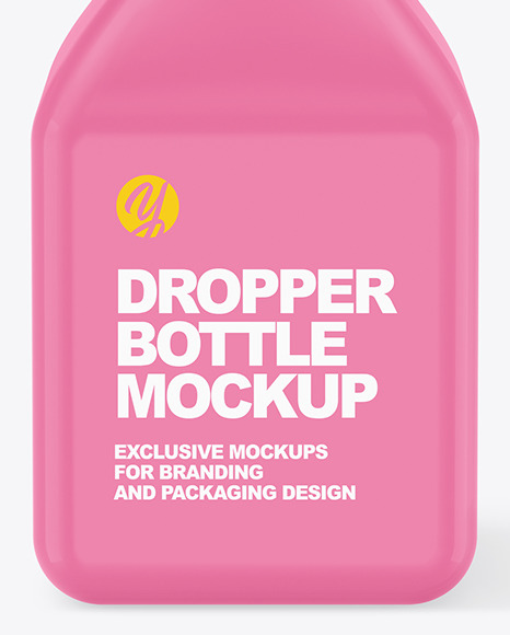 Glossy Dropper Bottle Mockup PSD #7