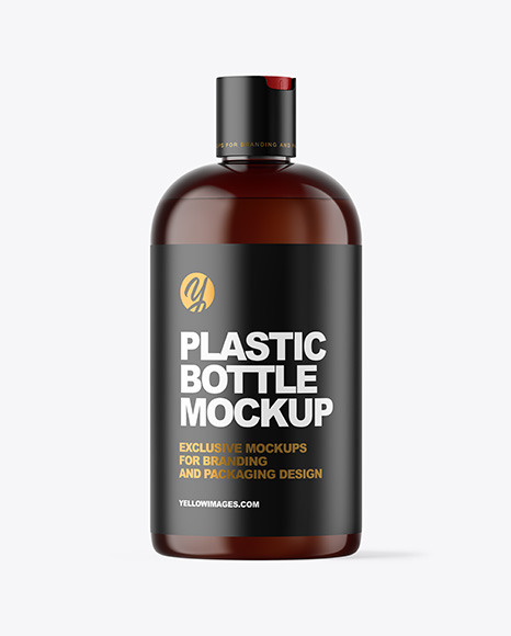 Download Amber Plastic Cosmetic Bottle Mockup In Bottle Mockups On Yellow Images Object Mockups