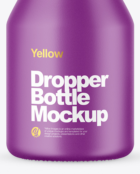 Matte Dropper Bottle Mockup PSD #1