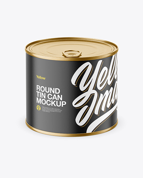 Round Tin Can Mockup