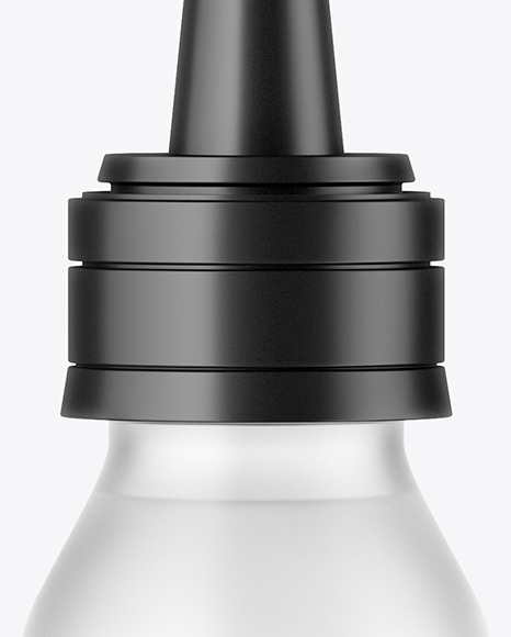 Frosted Glass Dropper Bottle Mockup PSD #2