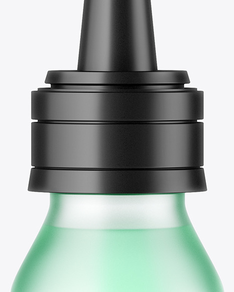 Frosted Glass Dropper Bottle Mockup PSD #2