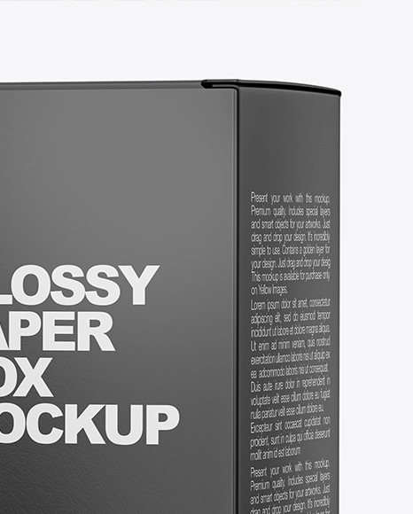 Glossy Dropper Bottle with Glossy Paper Box Mockup PSD #6
